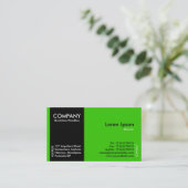 Black SideBand - Green (33CC00) Visitenkarte (Stehend Vorderseite)