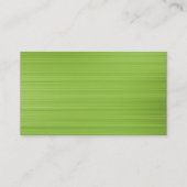 Black SideBand - Green Brushed Tex Visitenkarte (Rückseite)