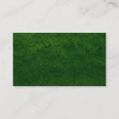 Black SideBand - Grüne Planet Textur Visitenkarte (Rückseite)