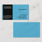 Black SideBand - Light Blue Paper Texture Visitenkarte (Vorne/Hinten)