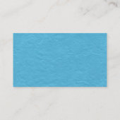 Black SideBand - Light Blue Paper Texture Visitenkarte (Rückseite)