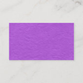 Black SideBand - Lila Papiertextur Visitenkarte (Rückseite)