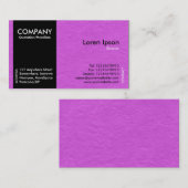 Black SideBand - Magenta Papier Textur Visitenkarte (Vorne/Hinten)
