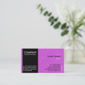 Black SideBand - Magenta Papier Textur Visitenkarte (Stehend Vorderseite)