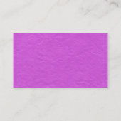 Black SideBand - Magenta Papier Textur Visitenkarte (Rückseite)