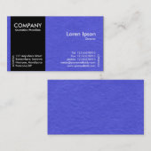 Black SideBand - Mid BluePaper Texture Visitenkarte (Vorne/Hinten)