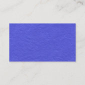 Black SideBand - Mid BluePaper Texture Visitenkarte (Rückseite)
