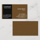 Black SideBand - Orange Fabric Texture Visitenkarte (Vorne/Hinten)