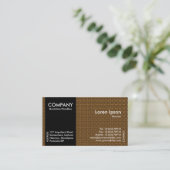 Black SideBand - Orange Fabric Texture Visitenkarte (Stehend Vorderseite)