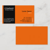 Black SideBand - Orange Visitenkarte (Vorne/Hinten)