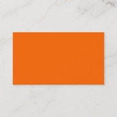 Black SideBand - Orange Visitenkarte (Rückseite)