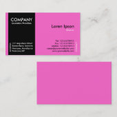 Black SideBand - Pink (FF66CC) Visitenkarte (Vorne/Hinten)