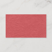Black SideBand - Red Paper Texture Visitenkarte (Rückseite)