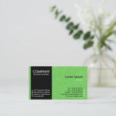 Black SideBand - Textur des Grünbuchs Visitenkarte (Stehend Vorderseite)