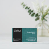 Black SideBand - Türkisfarbene Textur Visitenkarte (Stehend Vorderseite)