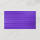 Black SideBand - Violet Brushed Tex Visitenkarte (Rückseite)
