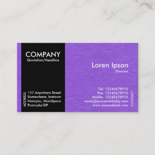Black SideBand - Violet Paper Textur Visitenkarte