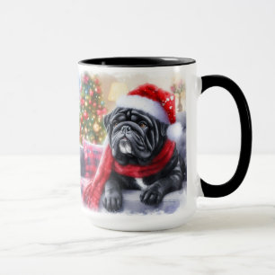 Black Siegel Bulldog Weihnachtskalender Kaffee Tas Tasse