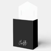Black silber Name Vielen Dank Geschenkschachtel (Geöffnet)