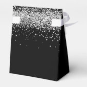 Black silber Name Vielen Dank Geschenkschachtel (Rückseite)