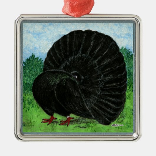Black Silbernes Ornament (Vorne)