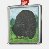 Black Silbernes Ornament (Links)