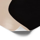 Black Silhouette African American Woman Head Wrap Poster (Ecke)