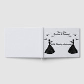 Black Silhouette Graue Lady Liebe Letter Jubiläum Gästebuch (Voll)