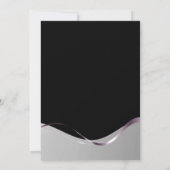 Black Silver 80. Geburtstagsparty Einladung (Rückseite)