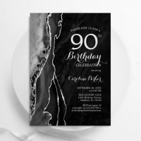 Black Silver Agate 90. Geburtstag