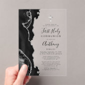 Black Silver Agate First Heilige Kommune Acryleinladungen (Insitu (Handheld))