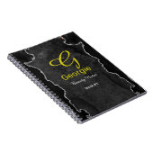 Black & Silver Agate-Notebook Notizblock (Rechte Seite)