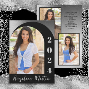 Black Silver Arch Foto Class 2024 Abschluss