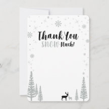 Black & Silver Boy Winter Wunderland Vielen Dank