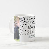 Black Silver Class of 2025 Coffee Tasse (Vorderseite Links)