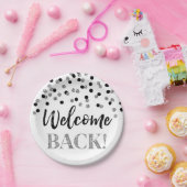 Black Silver Confetti - Teller von Back Paper (Party)