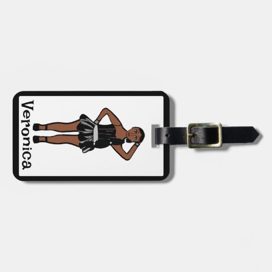 Black Silver Dancer #3 Gepäckanhänger (Vorderseite horizontal)