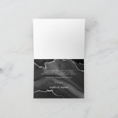 Black & Silver Danke-Card Dankeskarte (Innenseite)