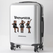 Black Silver Dress #1 Aufkleber (Koffer)