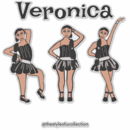 Black Silver Dress #2 Aufkleber