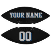 BLACK SILVER GRAU UND BLAUE Custom Football (Paneele)