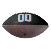 BLACK SILVER GRAU UND BLAUE Custom Football (Gedreht 270)