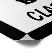 Black Silver Herzlichen Glückwunsch Abschluss Poster (Ecke)