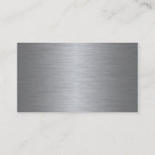 Black & Silver Marine oder Nautic Business Card Visitenkarte (Rückseite)