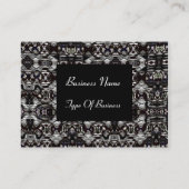 Black Silver Metal der Visitenkarte (Rückseite)