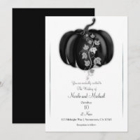Black & Silver Pumpkin Storybook Hochzeit im Herbs