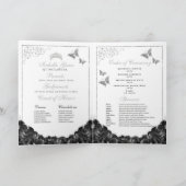 Black & Silver Quinceanera Butterfells Programm (Innenseite)