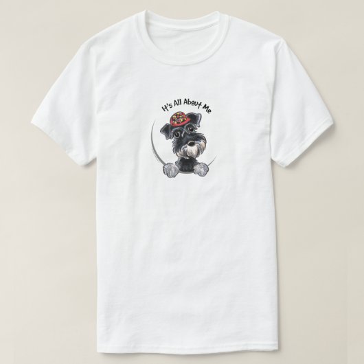 Black Silver Schnauzer: Alles über mich T-Shirt (Design vorne)