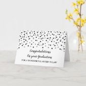 Black Silver Sister Abschluss Karte (Gelbe Blume)