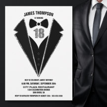 Black Silver Tuxedo 18. Geburtstagsparty